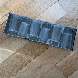 NIB Sealed Set of 6 Krosno with Polish Eagle Clear Shot Glasses 🦅 🇵🇱